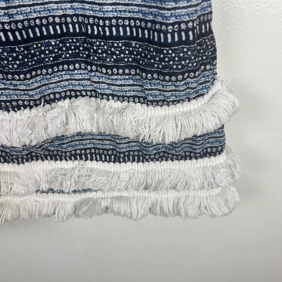 Bleu Rod Beattie Take a Dip Cover-Up Dress Blue Stripe Embroidered Trim Sz L - Picture 6 of 8